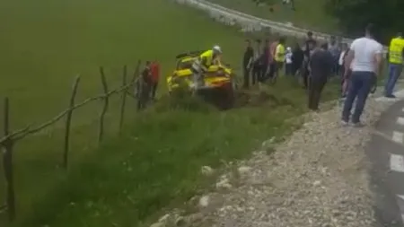 Titi Aur, ACCIDENT la Raliul Argeşului. Copilotul a ajuns la spital VIDEO