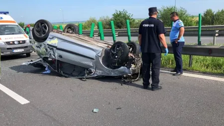 Un nou accident teribil pe A2. Victima, aflată pe scaunul din dreapta, a fost proiectată prin parbriz şi a murit pe loc