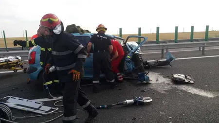 Accident grav pe Autostrada Soarelui. O persoană a murit şi şase au fost rănite