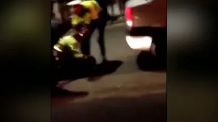 Petrecere terminată cu scandal în curtea Poliţiei din Voluntari VIDEO