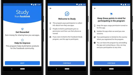 Facebook lansează o aplicaţie care te plăteşte. Primeşti bani dacă accepţi să-ţi fie colectate datele