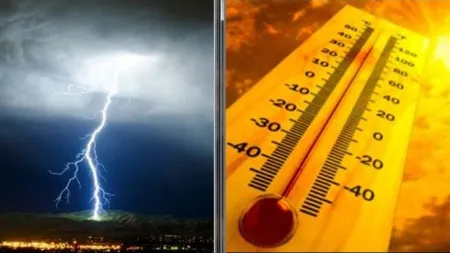 PROGNOZA METEO Bucureşti: Averse cu tunete şi fulgere luni seară