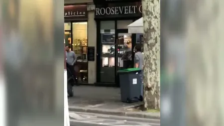 Jaf la o bijuterie din Paris, filmat de martori