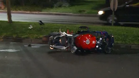 Accident de motocicletă în Bucureşti