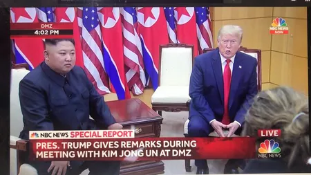 Donald Trump s-a întâlnit cu Kim Jong Un la graniţa dintre cele două Corei