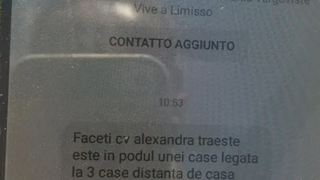 Alexandra Măceşanu, căutată de politişti în podul unei case din Caracal la îndemnul unei CLARVĂZĂTOARE VIDEO