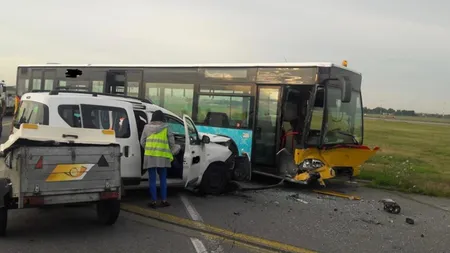 Accident pe Aeroportul ”Henri Coandă”. Patru persoane au fost rănite