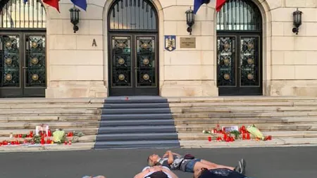 Protest în faţa Ministerului de Interne pentru drama Alexandrei