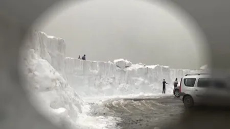 Zăpadă de 3 metri la Bâlea Lac