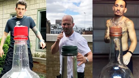 Bottle Challenge, ultima provocare virală care face ravagii printre vedete. Jason Statham şi Connor McGregor în acţiune VIDEO