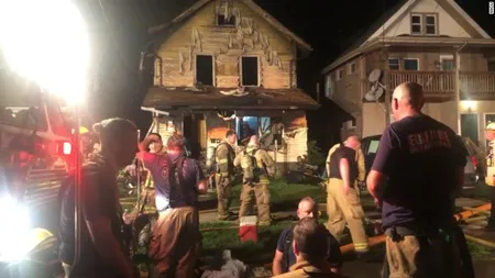 Cinci copii au murit după ce creşa în care se aflau a luat foc