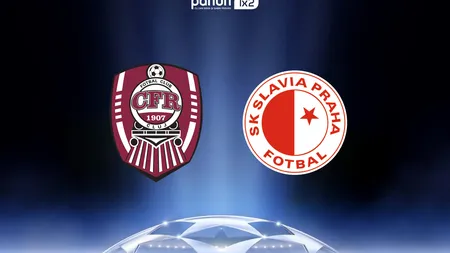 CFR Cluj - Slavia Praga 0-1 în prima manşă din play-off-ul Champions League. Arlauskis - gafă la gol, Omrani - penalty ratat