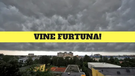 ALERTĂ METEO: COD PORTOCALIU de furtuni puternice în BUCUREŞTI