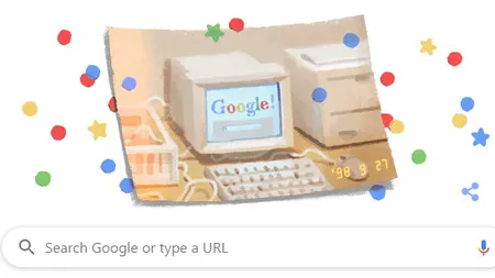 Google, la 21 de ani. Aniversarea sărbătorită cu un DOODLE. Ce semnificaţie are