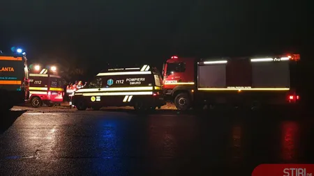 Microbuz cu 12 persoane, răsturnat în Bistriţa