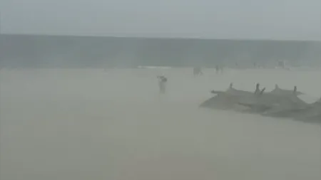 Furtună de nisip în Eforie - VIDEO