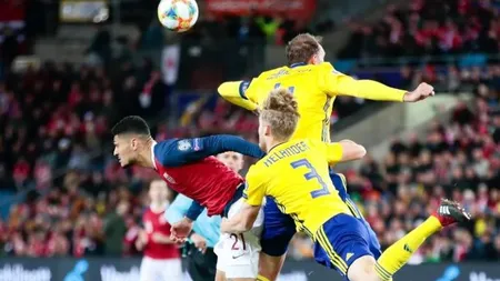 SUEDIA - NORVEGIA 1-1, rezultatul perfect pentru România în preliminariile Euro 2020. CLASAMENT GRUPA