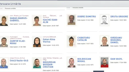 4.450 de condamnați definitiv la închisoare cu executare fug de pedeapsă. Poliţia i-a dat în urmărire