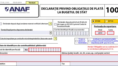 Anunţ IMPORTANT de la ANAF. Românii trebuie să depună aceste declaraţii de venit până vineri