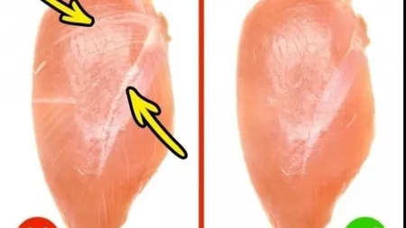 ATENŢIE! Daca observi aceste linii pe carnea de pui, nu o consuma. Cum alegi cea mai bună carne din magazin