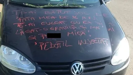 Mesaj halucinant lăsat de o mamă pe maşina celui care i-ar fi lăsat fiica de 16 ani gravidă. 