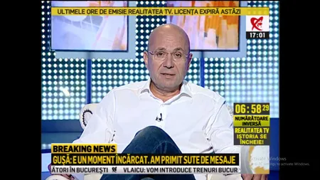 Realitatea TV, ultima zi de emisie. Ce se va vedea de mâine pe frecvenţa postului. Cozmin Guşă, anunţ de ultimă oră