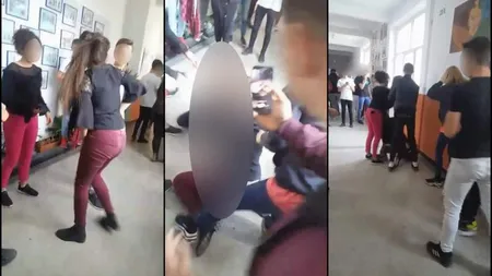 Scene de groază într-o şcoală din Rădăuţi. O elevă, snopită în bătaie de o colegă: fata e lovită fără milă chiar pe holul instituţiei