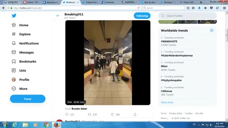 Incident şocant la metrou. O tânără este împinsă violent, de un necunoscut VIDEO