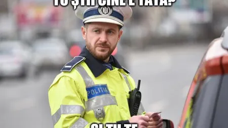 Reacţia virală a unui poliţist, după ce un şofer a vrut să-l intimideze. 