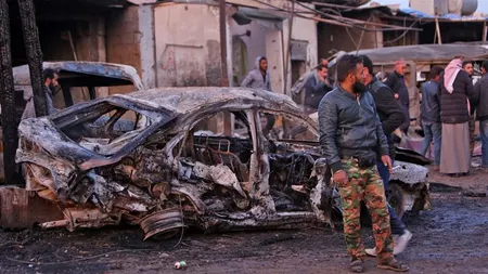 MĂCEL în Siria: 17 morţi în explozia unei maşini capcană