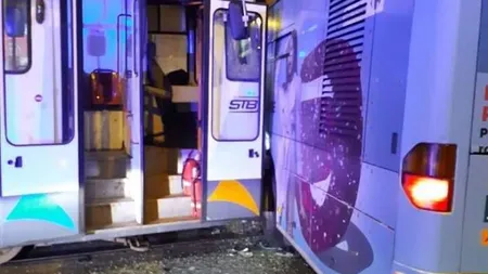 Haos pe linia 41 după ce un tramvai a lovit un autobuz