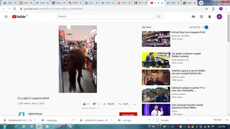 Se întâmplă în România, un bărbat a intrat cu calul în magazin. Imagini uluitoare surprinse în supermarket VIDEO