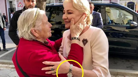 Cât costă de fapt ceasul de lux al Vioricăi Dăncilă. Este din aur roz cu diamante