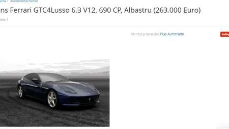 eMag a vândut Ferrari-ul de Black Friday. Preţul plătit de cumpărător şi cât a fost reducerea