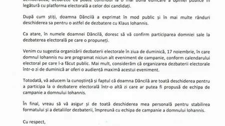 ALEGERI PREZIDENŢIALE 2019: PSD, scrisoare către TVR pentru o dezbatere electorală Dăncilă - Iohannis