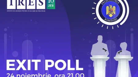 EXIT POLL IRES ALEGERI PREZIDENTIALE 2019. Cifre puţin aşteptate în turul al II-lea