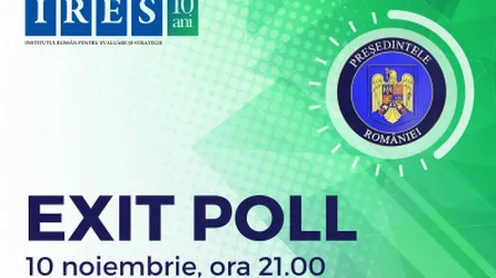 EXIT POLL ALEGERI PREZIDENTIALE 2019 IRES. Peste 50% dintre români sunt interesaţi de rezultatul alegerilor prezidenţiale