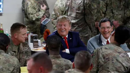 Donald Trump, vizită surpriză în Afganistan. Preşedintele SUA a sărbătorit Ziua Recunoştinţei cu militarii VIDEO