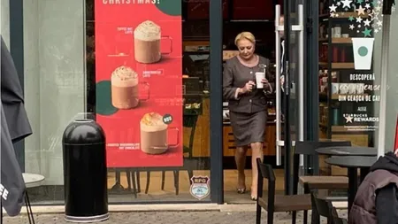 ALEGERI PREZIDENŢIALE: Viorica Dăncilă a ieşit la o cafea în oraş FOTO