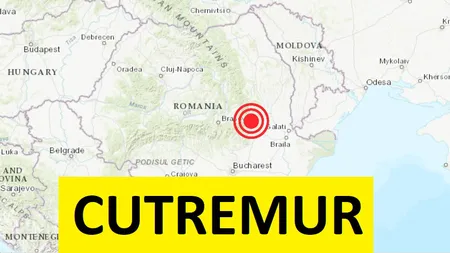 CUTREMUR în România! Pământul s-a zguduit în urmă cu puţin timp