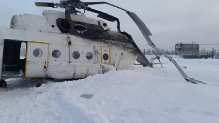 Tragedie aviatică de Crăciun. Elicopter RĂSTURNAT la aterizare. Sunt cel puţin 15 răniţi