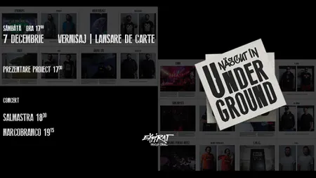 Născut în Underground, prima carte-album despre trupele româneşti, după Colectiv