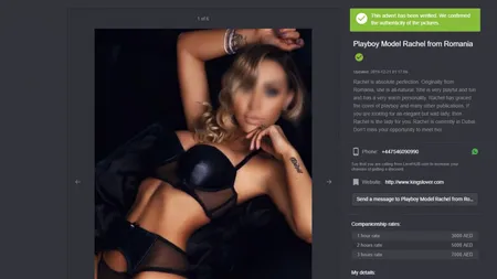 ŞOC în SHOWBIZ! Vedetă în România, descoperită pe un site de escorte din Dubai. Cât cere pe oră FOTO