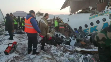 Avion prăbuşit în Kazahstan, mărturia unei supravieţuitoare: 