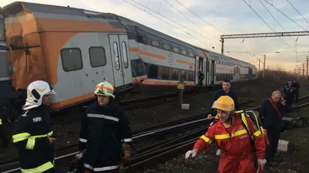 Anchetă după accidentul feroviar din Ploieşti soldat cu 11 răniţi. S-a găsit vinovatul pentru ciocnirea celor două trenuri