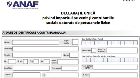 Guvernul a făcut anunţul despre Declaraţia Unică 2020. Ce modificări au fost aduse