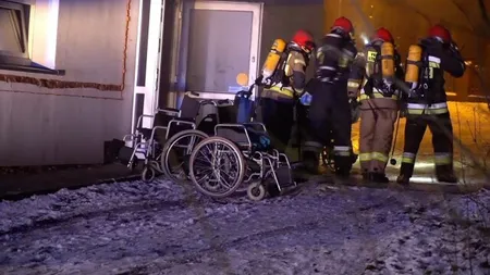 Incendiu devastator la un centru de bolnavi incurabili. Patru oameni au murit, 22 au fost răniţi
