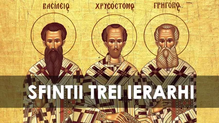 CALENDAR ORTODOX 30 IANUARIE 2020. Sărbătoare mare, cruce roşie. Ce este interzis să faci de Sf. Trei Ierarhi