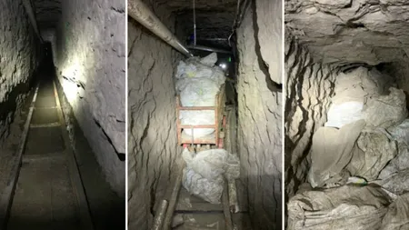 Descoperire uluitoare sub zidul lui Trump. Cel mai lung tunel pentru traficul de droguri, imagini fabuloase VIDEO