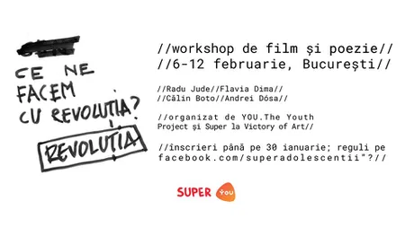 30 de ani de la revoluţie - workshop de film şi poezie la Victory of Art între 6 şi 12 februarie în Bucureşti